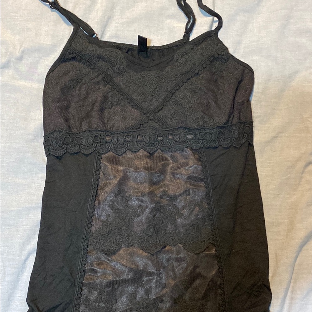 Vero Moda Black Lace Tank Top